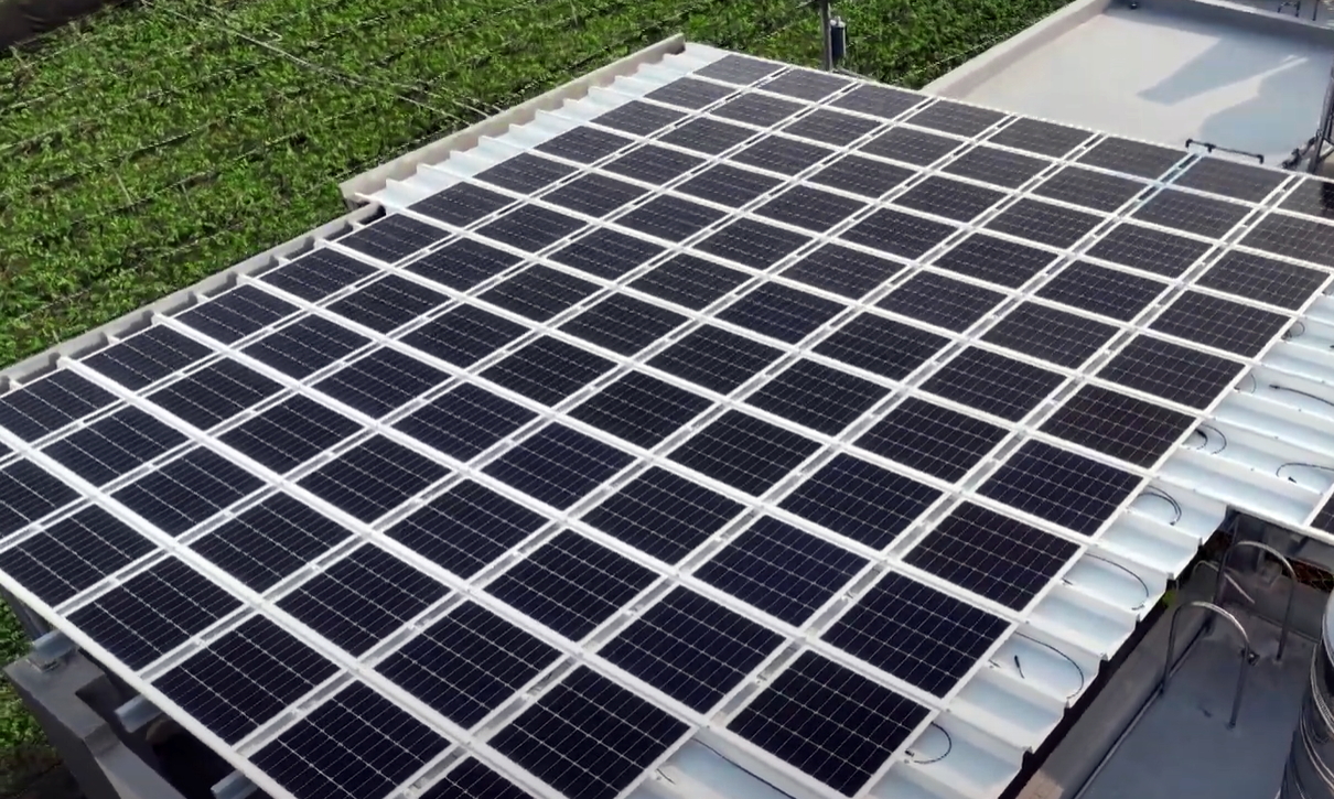 申博太陽城SunSteel光電浪板升級(jí)雙玻結(jié)構(gòu)，以提升機(jī)械負(fù)載強(qiáng)度及氣候耐候度，可廣泛運(yùn)用于多元場(chǎng)域