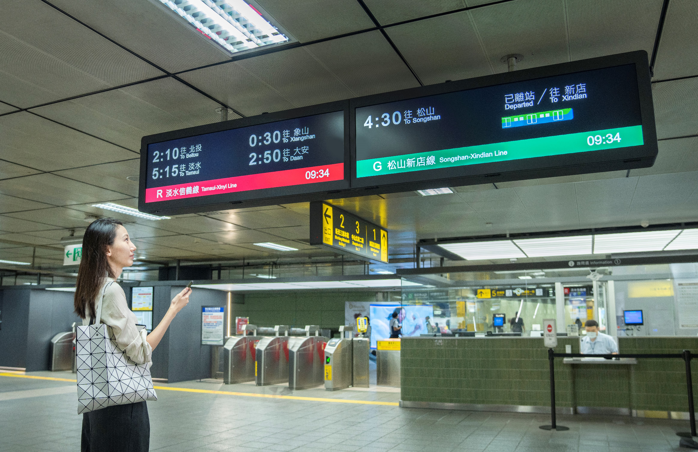 【臺北捷運(yùn)】TARTAN獨(dú)特長條型比例顯示器 打造都會智能車站新風(fēng)貌